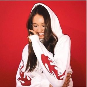 ❌ SOLD ❌ Brandy Melville Christy Flames Hoodie